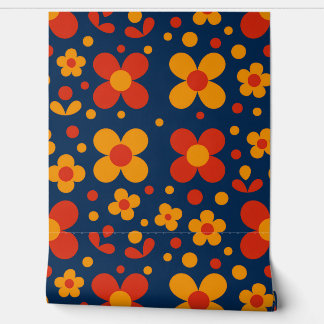 Geometric florals Wallpaper