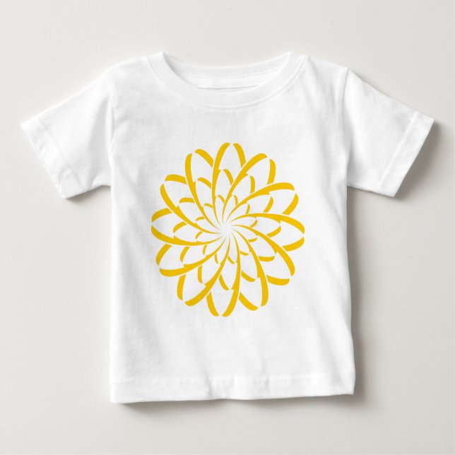 Geometric Flower 02 Baby T-Shirt (Front)