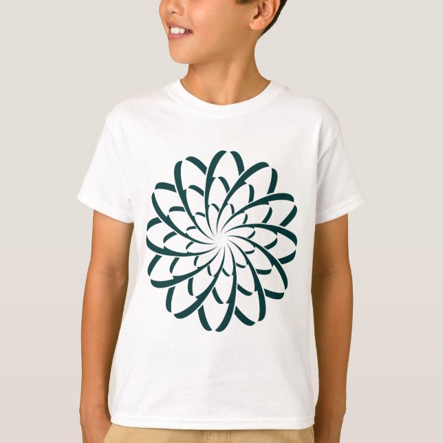 Geometric Flower 02 T-Shirt (Front)