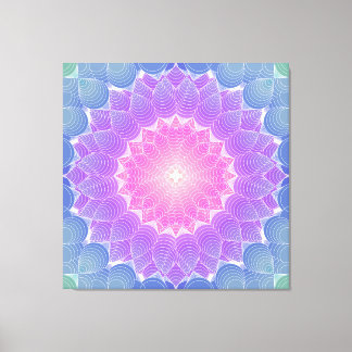 Geometric flower canvas print