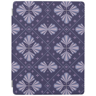 Geometric Flower Petals Abstract Repeat Pattern iPad Smart Cover