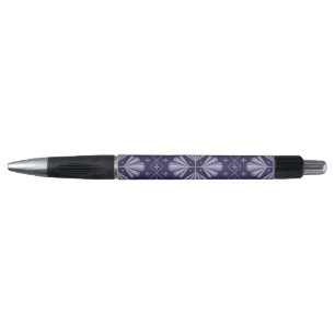 Geometric Flower Petals Abstract Repeat Pattern Pen