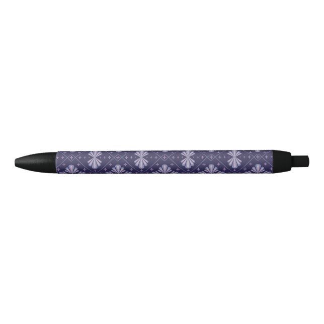 Geometric Flower Petals Abstract Repeat Pattern Pen (Front)