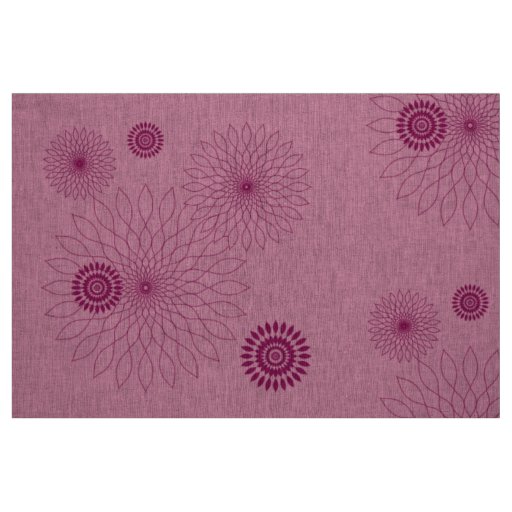 Geometric Flower ~ Pink Fabric