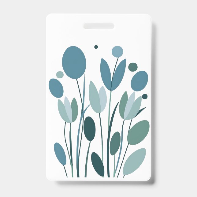 Geometric flowers badge (Front)
