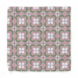 Geometric Flowers Bandana