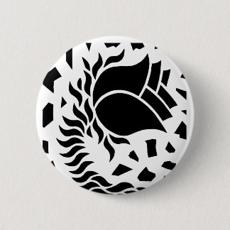 Geometric Flowers Button
