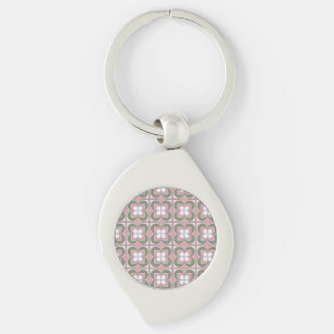 Geometric Flowers Keychain