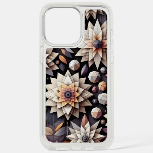 Geometric Flowers iPhone 15 Pro Max Case