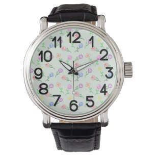 Geometric Flowers Watch