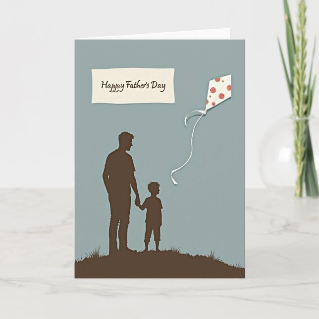 Geometric Flying Toy Fathers Day Card (Front)