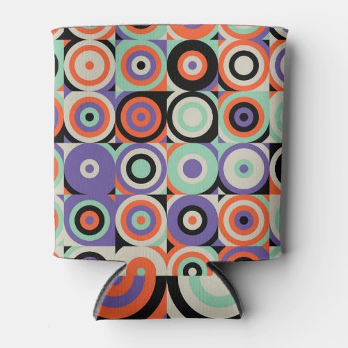 Geometric Forms Abstract Vintage Design Can Cooler