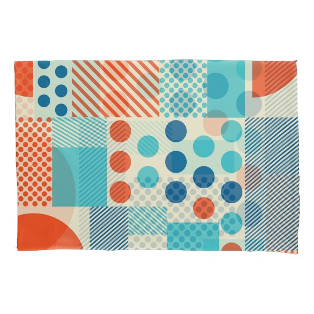 Geometric Forms, Modern Art Pattern. Pillow Case (Front)
