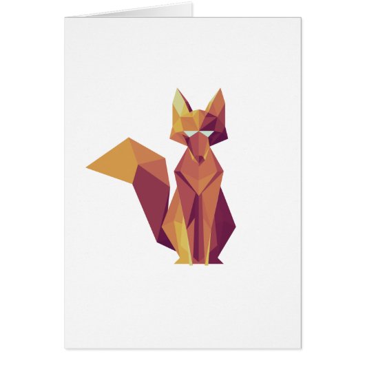 Geometric Fox Cards (Front)