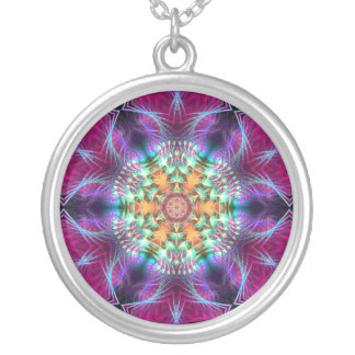 Geometric Fractal Flower *007 Necklace