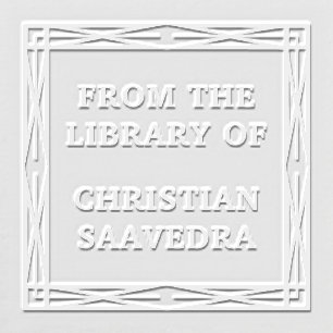 Geometric Frame From Library Of Custom Embosser