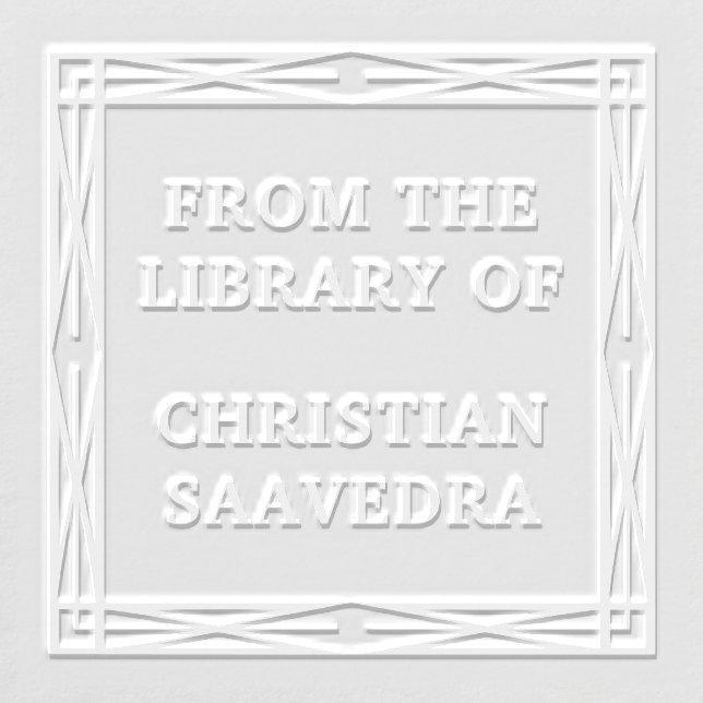 Geometric Frame From Library Of Custom Embosser (Design)