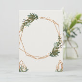 Geometric frame with bouquets (Standing Front)