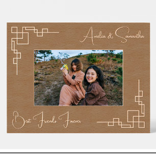 Geometric Friends Custom Wood Picture Frames