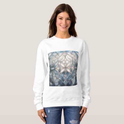 Geometric Frosted Elegance Sweatshirt