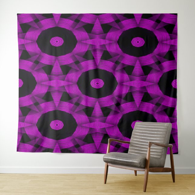 Geometric fun..... tapestry (In Situ (Horizontal))