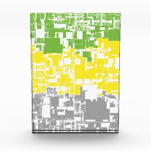 Geometric Funky Abstract Lithromantic Pride Flag Acrylic Award