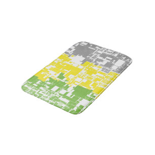 Geometric Funky Abstract Lithromantic Pride Flag Bath Mat