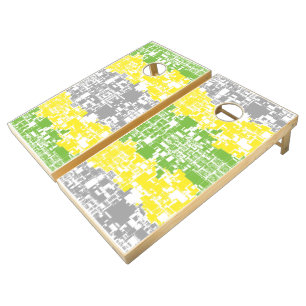 Geometric Funky Abstract Lithromantic Pride Flag Cornhole Set