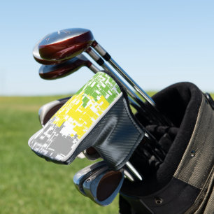 Geometric Funky Abstract Lithromantic Pride Flag Golf Head Cover