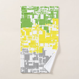 Geometric Funky Abstract Lithromantic Pride Flag Hand Towel