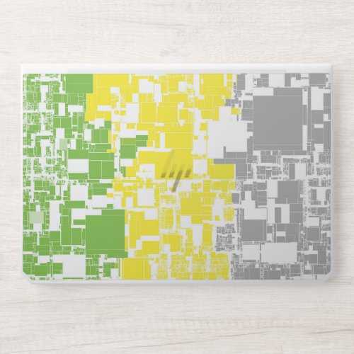 Geometric Funky Abstract Lithromantic Pride Flag HP Laptop Skin