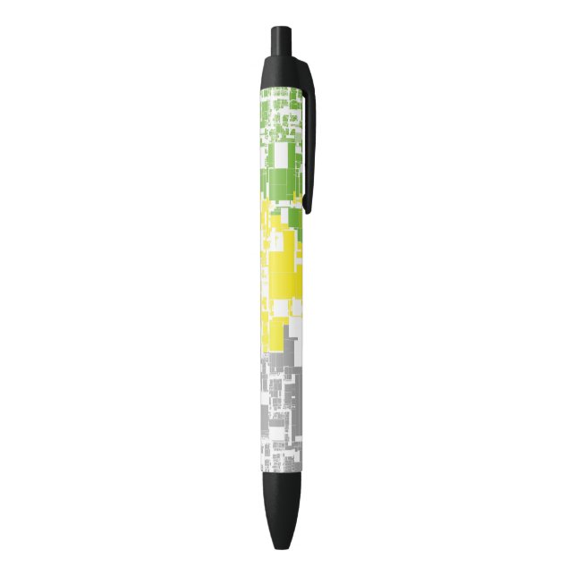 Geometric Funky Abstract Lithromantic Pride Flag Pen (Bottom (Vertical))