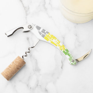 Geometric Funky Abstract Lithromantic Pride Flag Waiter's Corkscrew