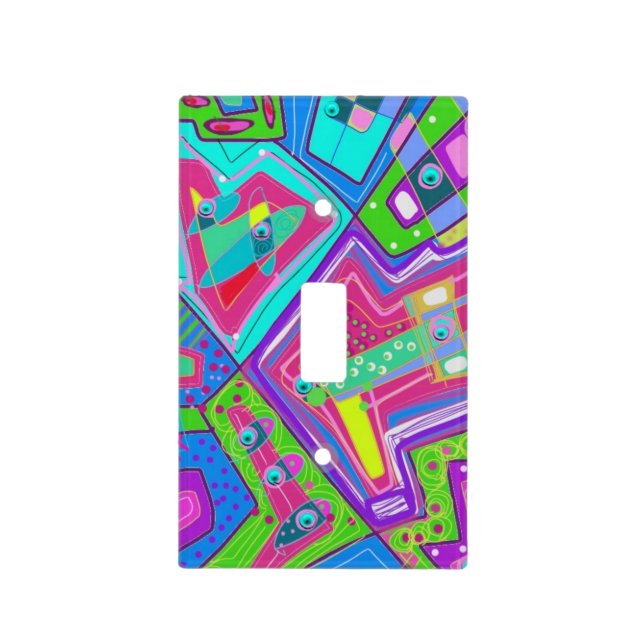 Geometric funky switch plate (Front)