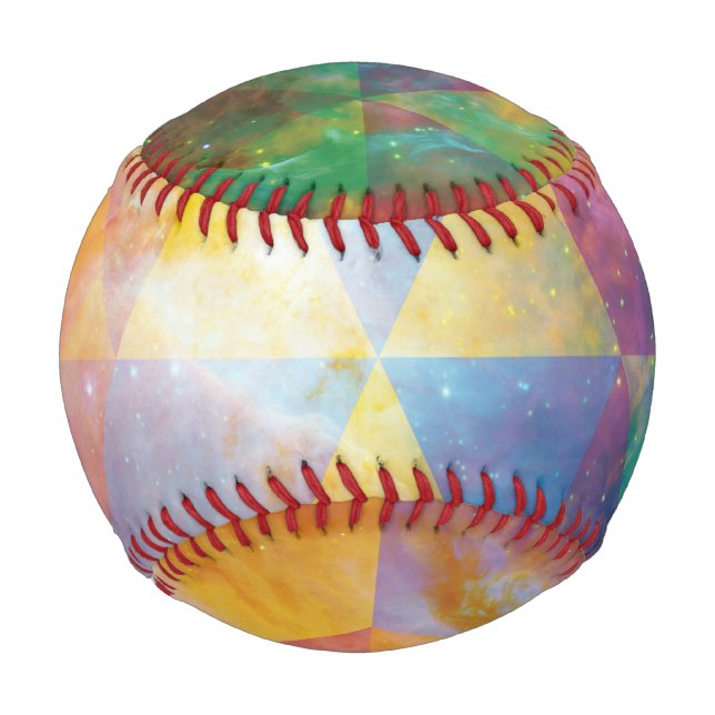 Geometric Galaxy Art Baseball (Front)