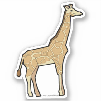 Geometric Giraffe Sticker