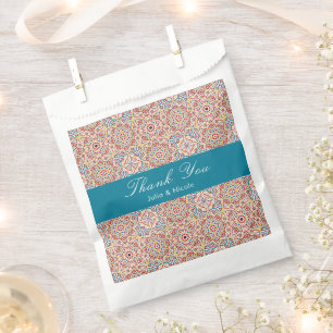 Geometric Glittering Metallic Luxury Wedding Favor Bag