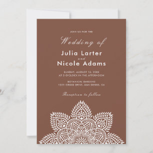 Geometric Glittering Metallic Luxury Wedding Invit Invitation
