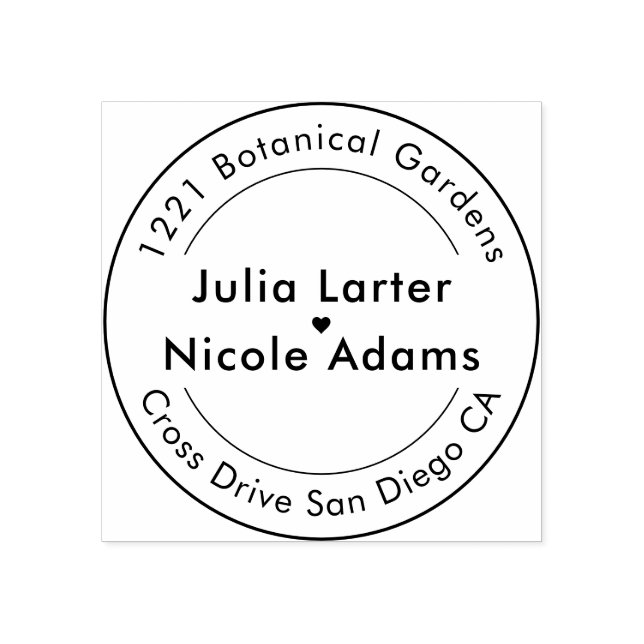 Geometric Glittering Metallic Luxury Wedding Rubber Stamp (Imprint)