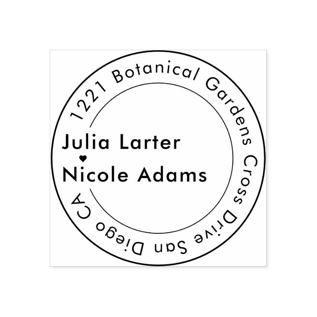 Geometric Glittering Metallic Luxury Wedding Rubber Stamp (Imprint)