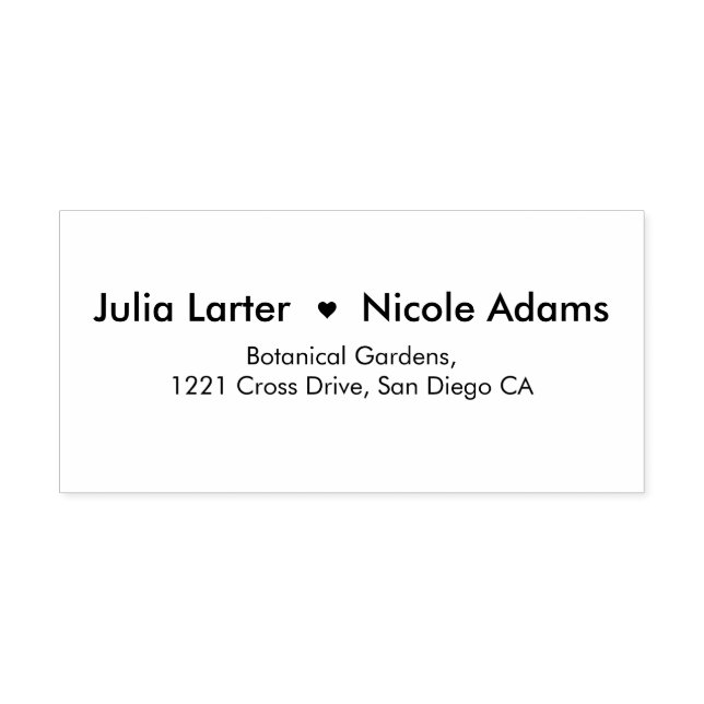 Geometric Glittering Metallic Luxury Wedding Self-inking Stamp (Design)