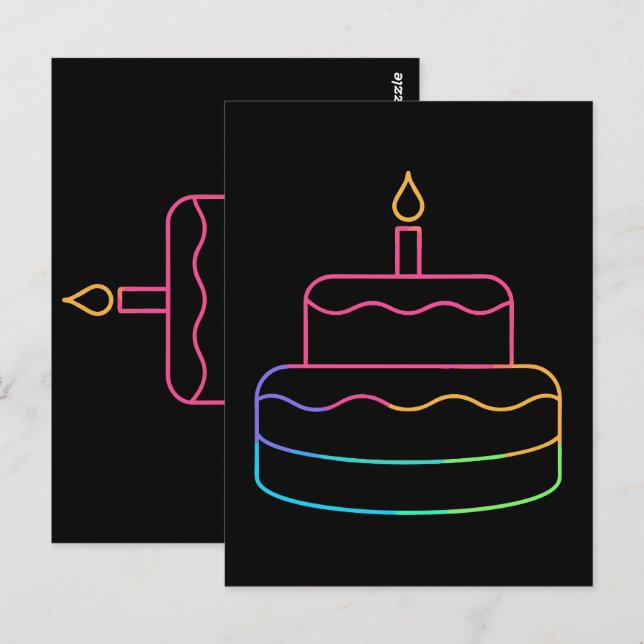 Geometric Glow Postcard (Front/Back)
