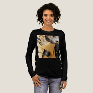 Geometric Gold & Black Elegance Tri-Blend Shirt