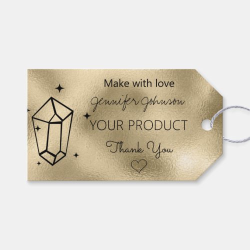 Geometric Gold Foil Gift Tags