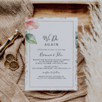 Geometric Gold Green We Do Again Vow Renewal
