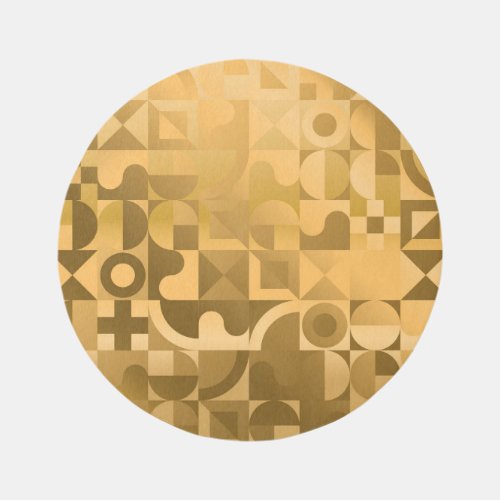 Geometric gold vintage seamless pattern rug