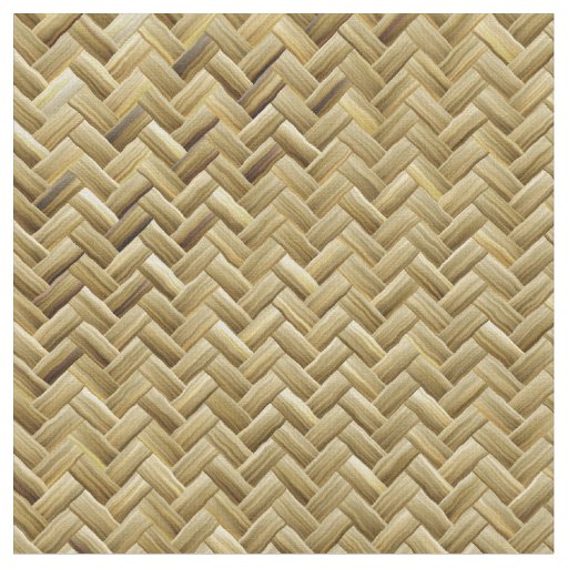 Geometric Golden Basketweave Graphic Pattern Fabric