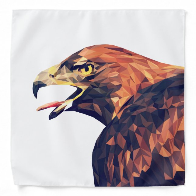 Geometric Golden Eagle Bandana (Front)