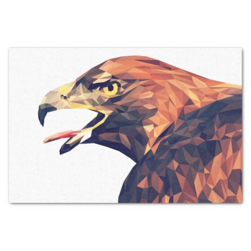 Geometric Golden Eagle Tissue Paper