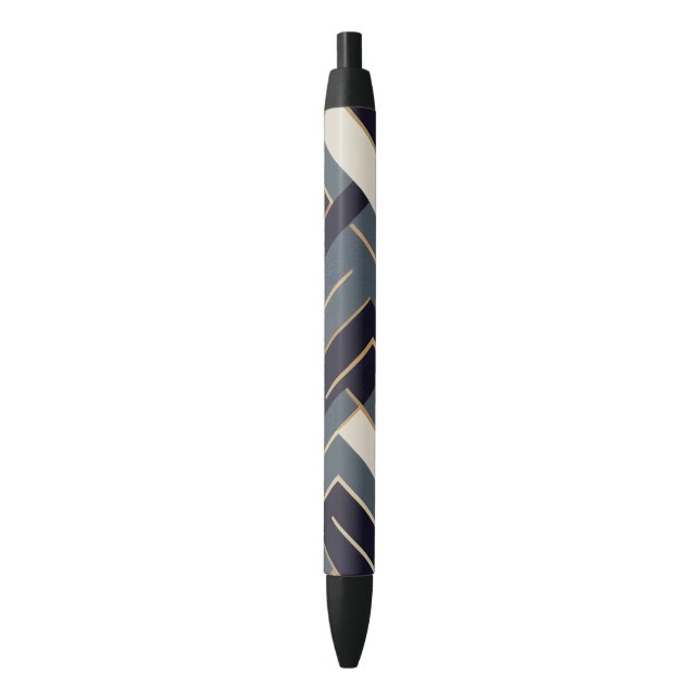 Geometric Golden illustration Pen (Front Vertical)